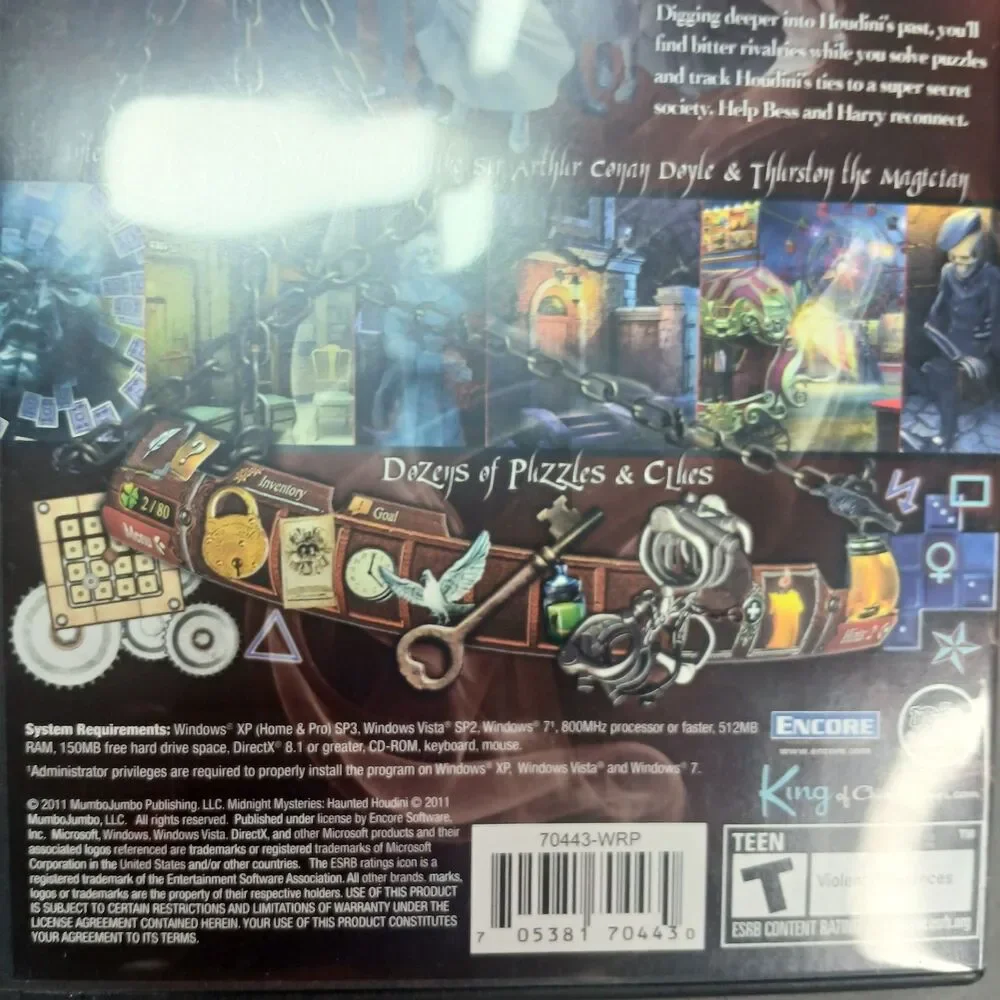 Midnight Mysteries: Haunted Houdini Hidden Object Adventure PC Game Mumbo Jumbo